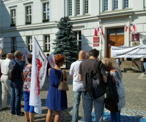 Protest budżetówki z Solidarności w Bydgoszczy [ZDJĘCIA]
