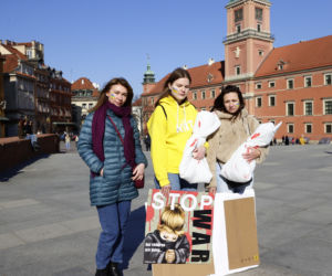 Spontaniczny protest matek z Ukrainy. „Powstrzymajmy zabijanie dzieci”