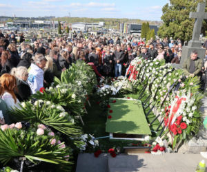 Ból, rozpacz, łzy. Poruszające sceny na pogrzebie Łukasza Litewki