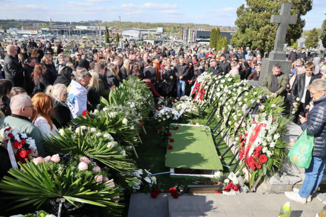 Ból, rozpacz, łzy. Poruszające sceny na pogrzebie Łukasza Litewki