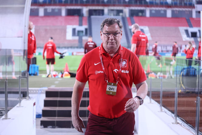 Jan Urban na meczu Malta - Polska