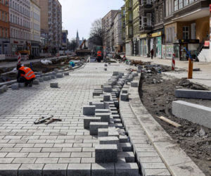Przebudowa alei Wojska Polskiego - kwiecień 2022