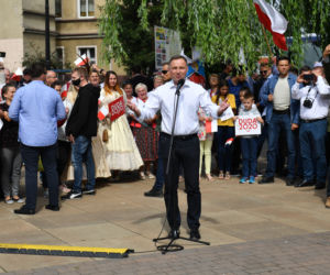 Prezydent Andrzej Duda w Drawsku Pomorskim