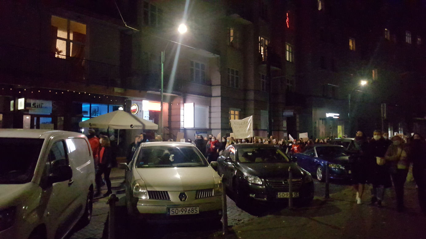 Protest kobiet w Sosnowcu 