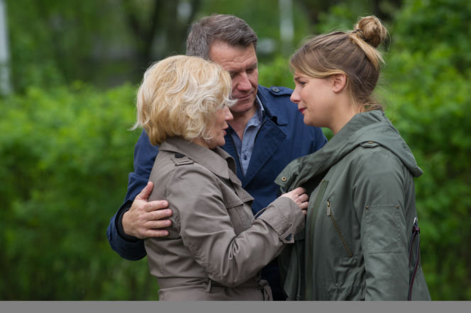 Na Wspólnej, odcinek 2523: Ola (Marta Wierzbicka), Marek (Grzegorz Gzyl), Danuta (Lucyna Malec)