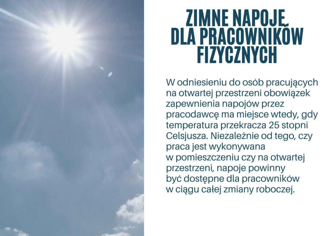 Praca w upale. Co musi zapewnić pracodawca? Jakie przywileje ma pracownik?