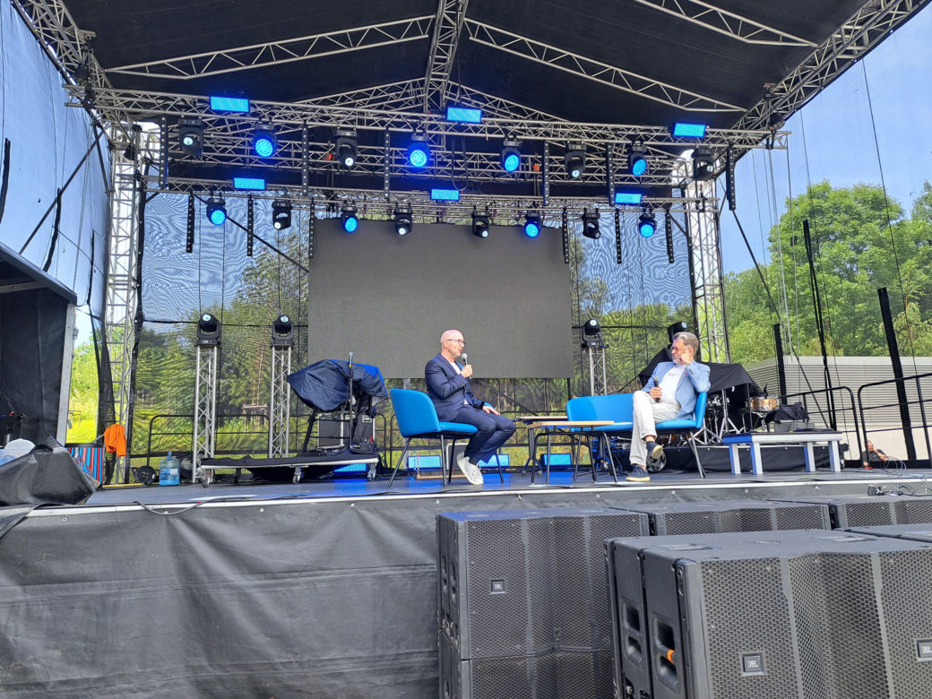 Prelekcja Michała Rusinka na otwarciu Cogiteonu w Krakowie