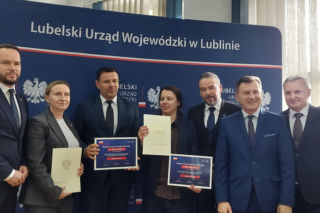 Podpisanie umów na dofinansowanie zadania drogowe