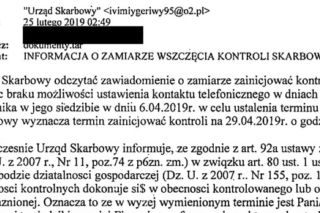 Urząd Skarbowy ostrzega: Uwaga na fałszywe e-maile o kontroli skarbowej!
