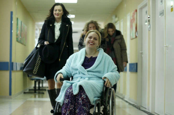 PRZYJACIÓŁKI 2. INGA (Małgorzata Socha), PATRYCJA (Joanna Liszowska), ANKA (Magdalena Stużyńska), ZUZA (Anita Sokołowska)