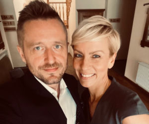 Anita Werner z mężem promuje książkę