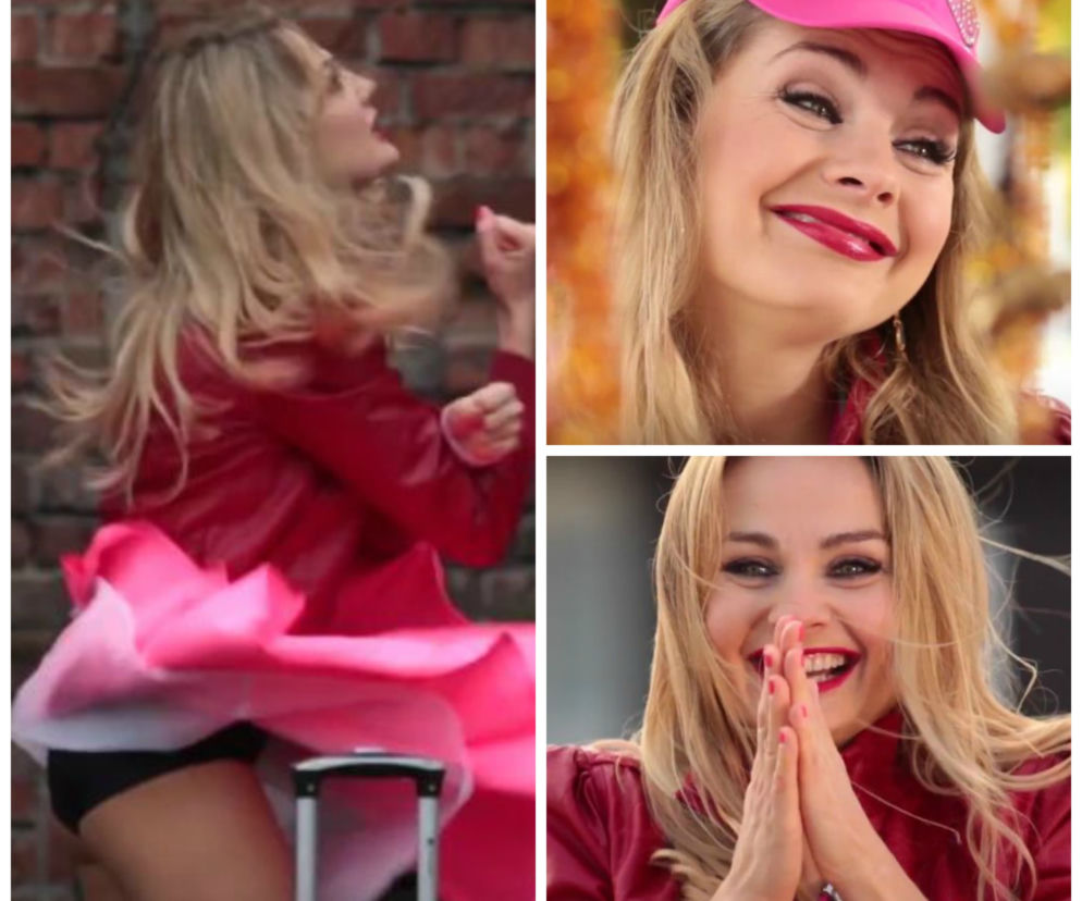 Małgorzata Socha jako Aneta w teledysku Sławomira