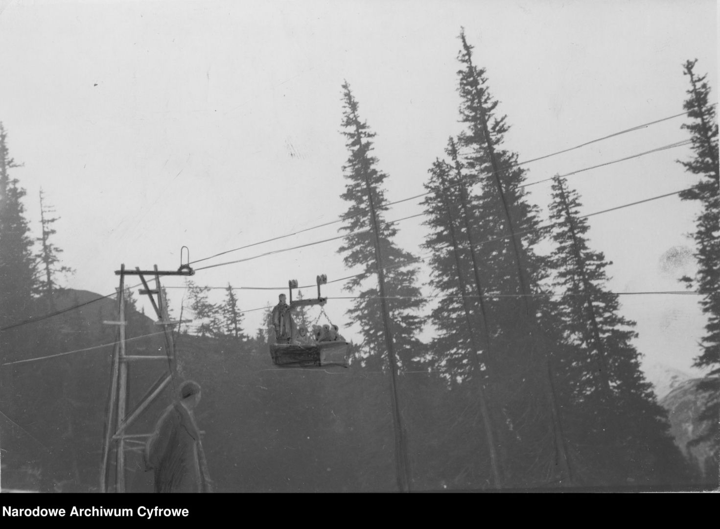 Budowa kolejki na Kasprowy Wierch, rok 1935