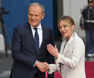 Donald Tusk spotkał się z Giorgią Meloni