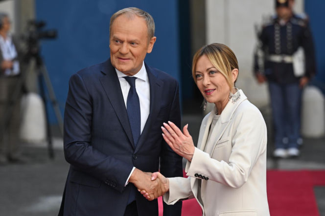 Donald Tusk spotkał się z Giorgią Meloni