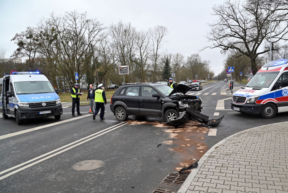 Wypadek na ul. Jagiellońskiej