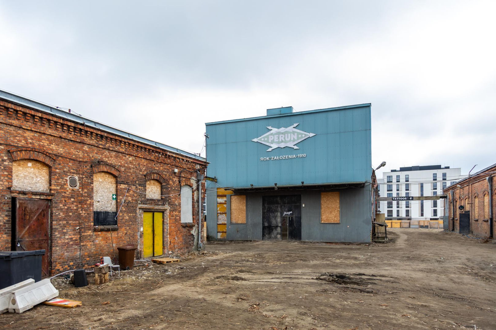 Pozostałości fabryki Perun na Kamionku w Warszawie