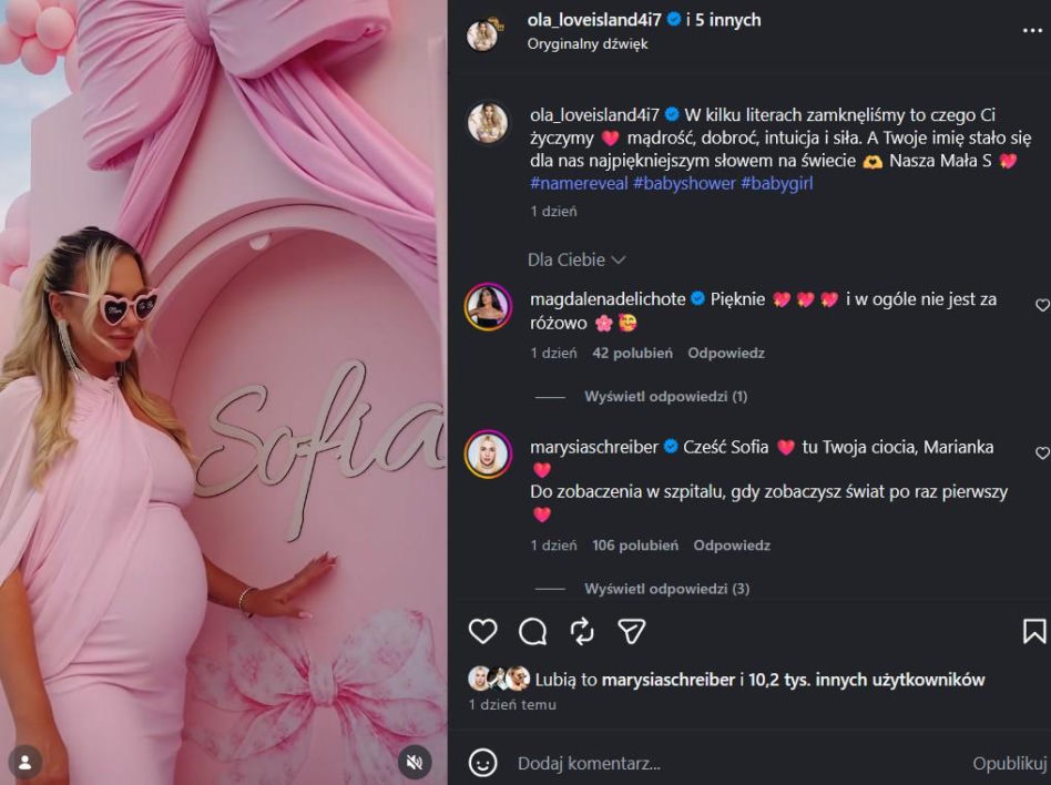 Wielkie baby shower Oli Tomali