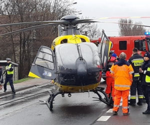 Wypadek na DK 8 w Cieszycach