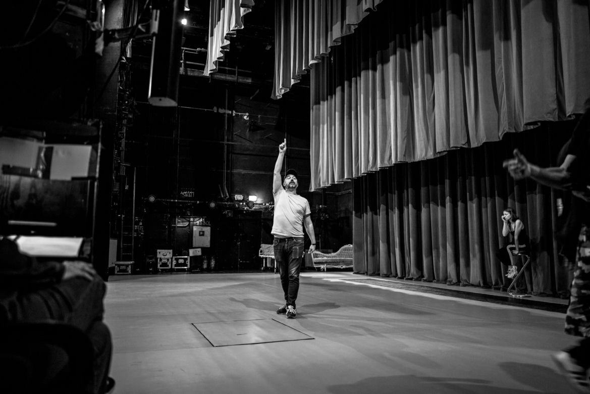 "Węgla nie ma". Próba do przedstawienia w Teatrze Śląskim