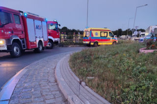 Wypadek BMW w Dąbrowie Tarnowskiej