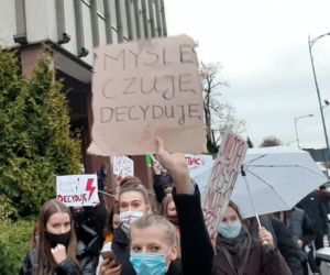 Protest kobiet - blokada ulic w Olsztynie