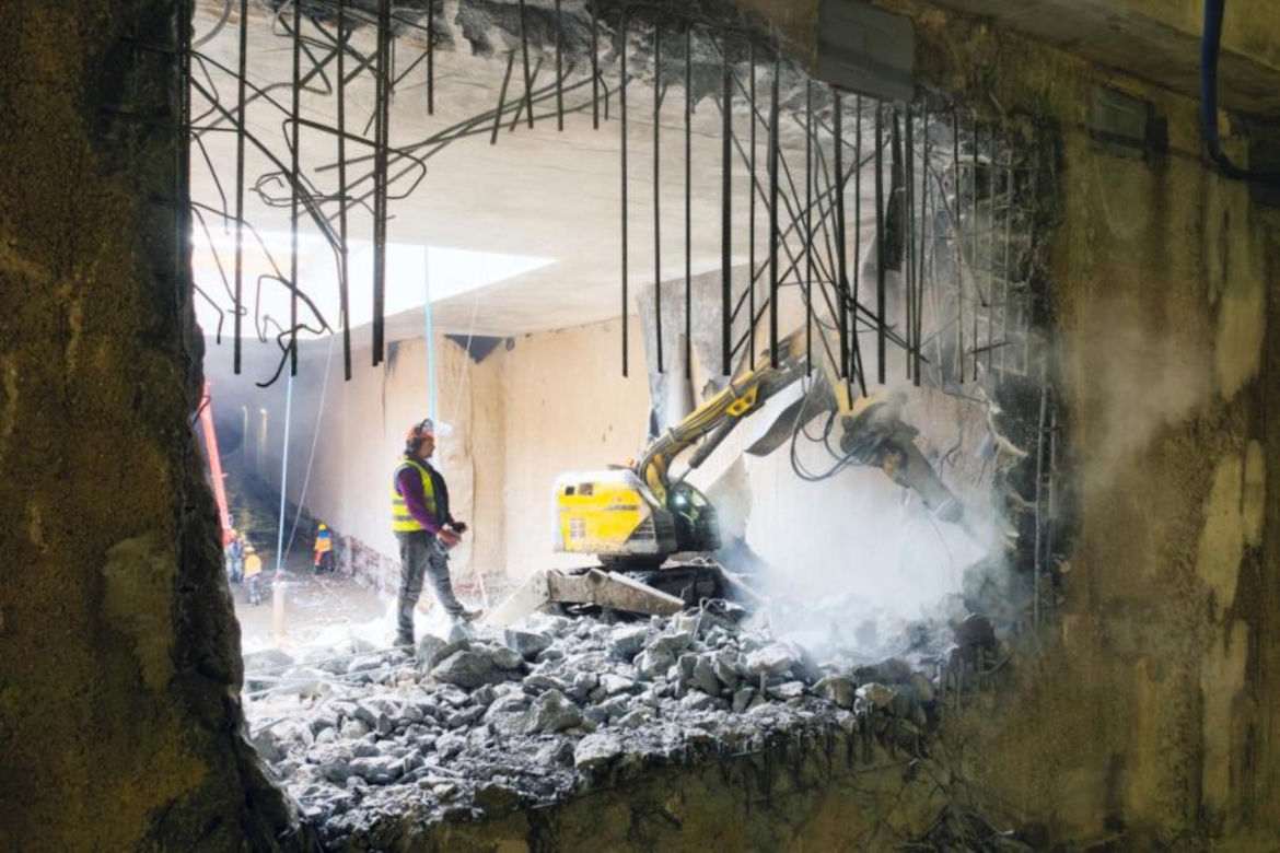 Tunel tramwajowy już połączony z Dworcem Zachodnim