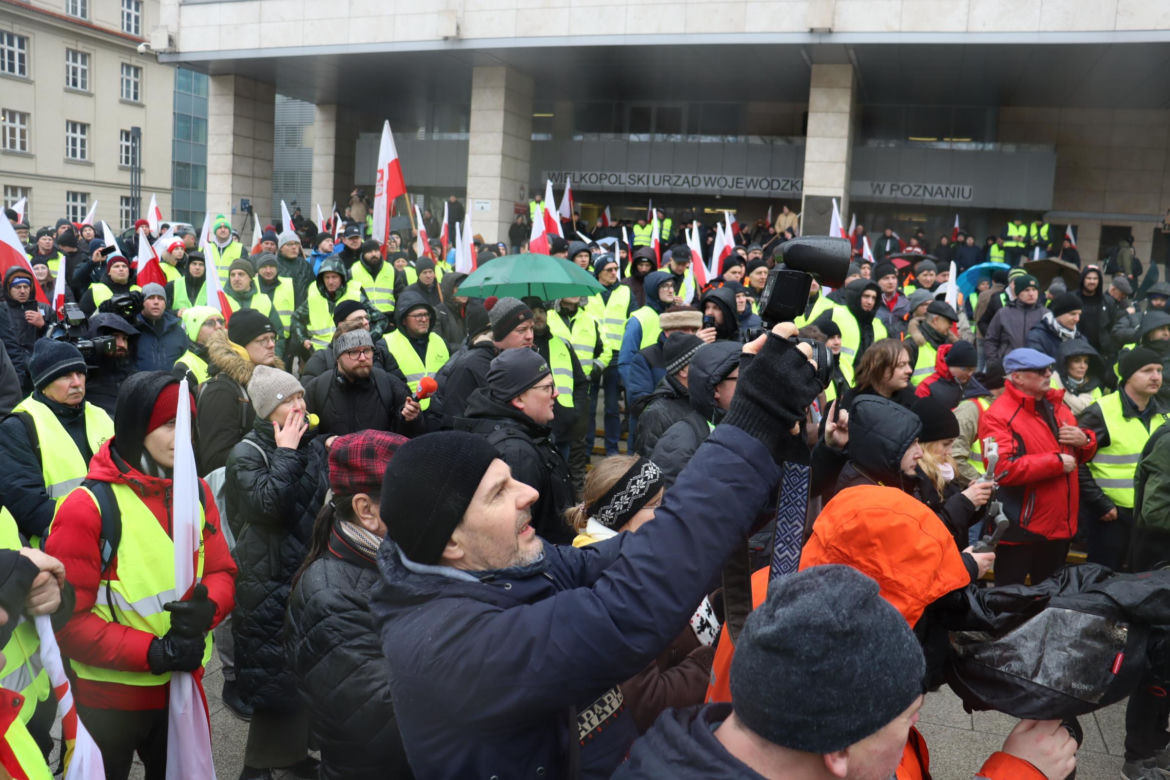 Protest rolników w Poznaniu 