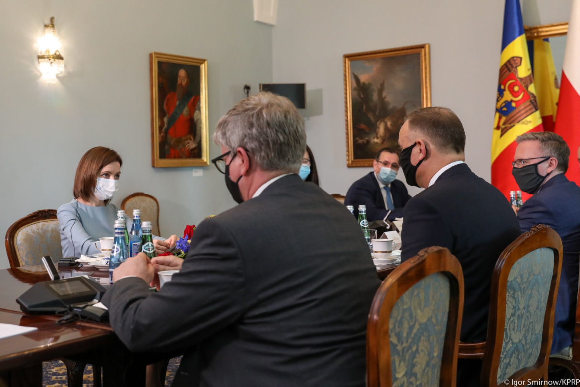 Prezydent Duda spotkał się z prezydent Mołdawii