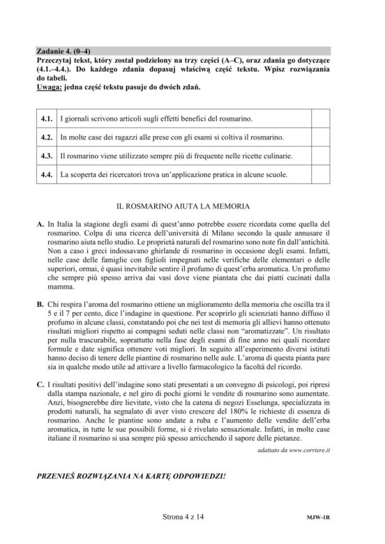 Matura 2020: J. rosyjski - poziom rozszerzony [ARKUSZ, ODPOWIEDZI]