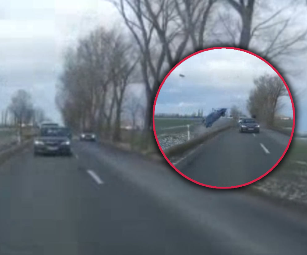 Przerażający finał wyprzedzania. Seat wyleciał w powietrze