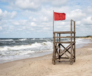 Sinice Trzęsacz. Czy w Trzęsaczu można się kąpać 20.08? Flaga, warunki pogodowe