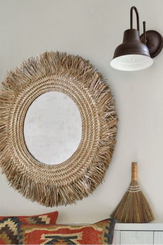 Lustro w stylu boho – plecionka wielozadaniowa