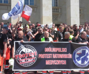 Protest ratowników medycznych we Wrocławiu