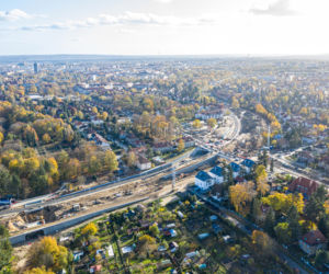 Budowa węzła Łękno - listopad 2020