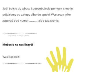 Sąsiedzka pomoc przed koronowirusem 