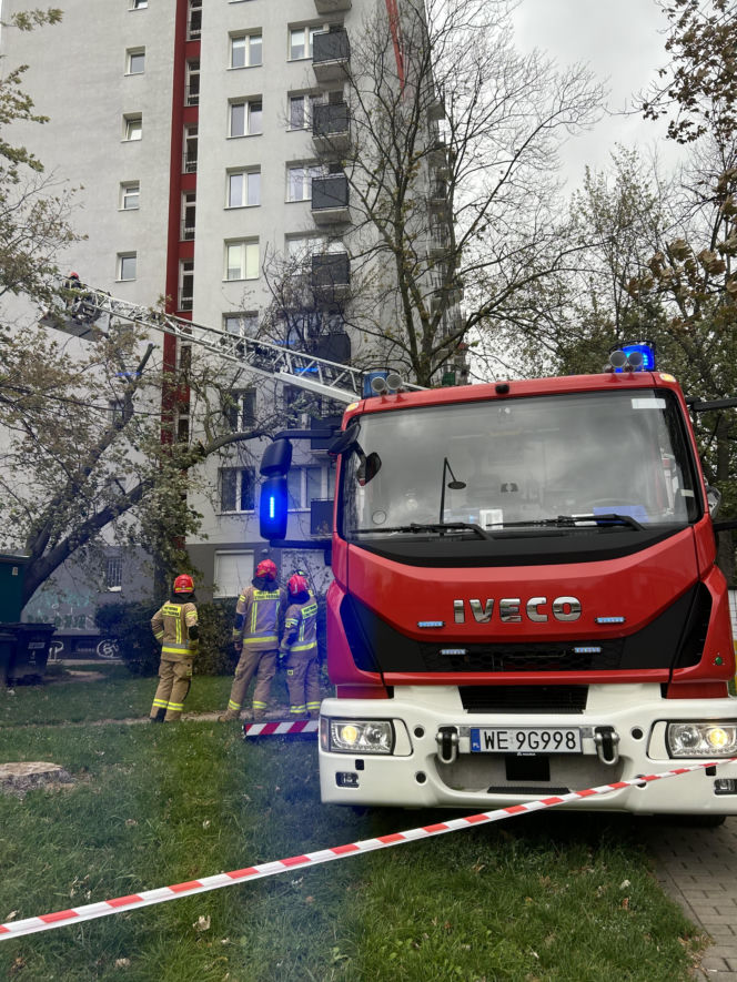 Potworne skutki wichury w Warszawie