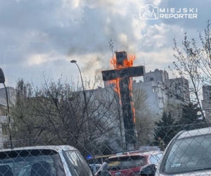 Pożar krzyża Mokotów