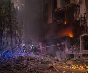 Ukraina. Zbombardowany Kijów