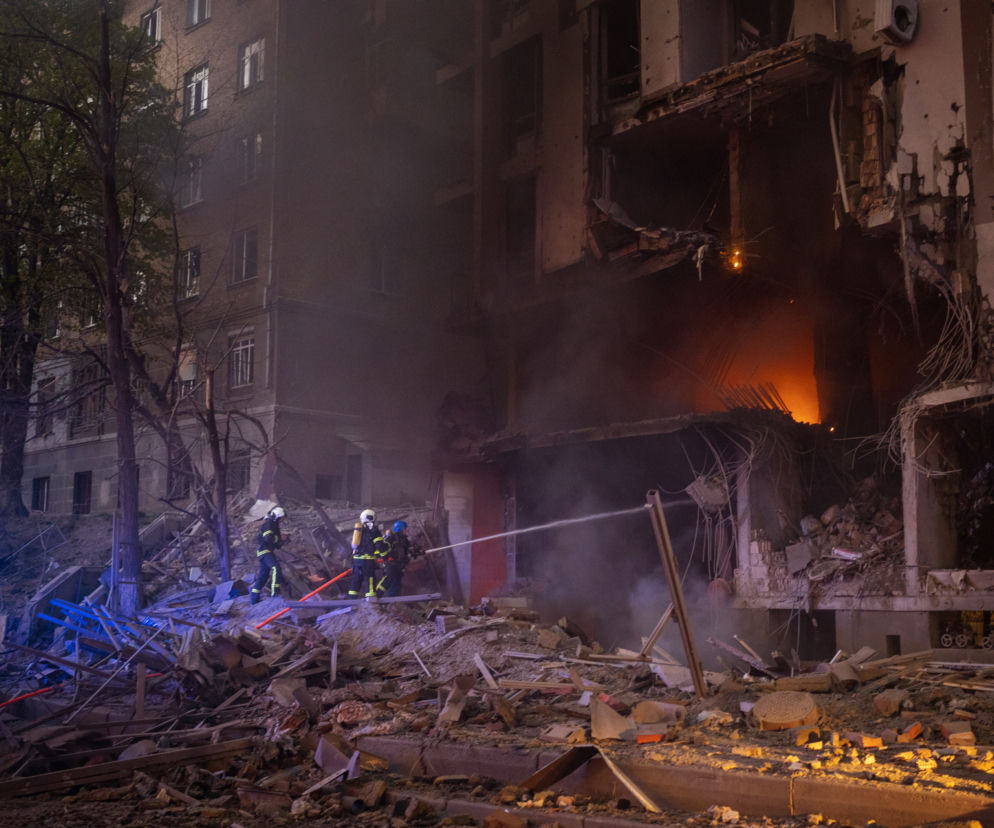 Ukraina. Zbombardowany Kijów