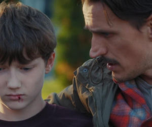 M jak miłość odc. 1921. Franek (Jarosław Śmigielski), jego ojczym Zawadzki (Marcin Sitek)