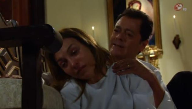 UKRYTA MIŁOŚĆ ostatni odcinek 165. Roselena (Laura Flores), Maximino (Roberto Blandon)