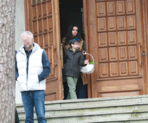 Marta Kaczyńska ze święconką