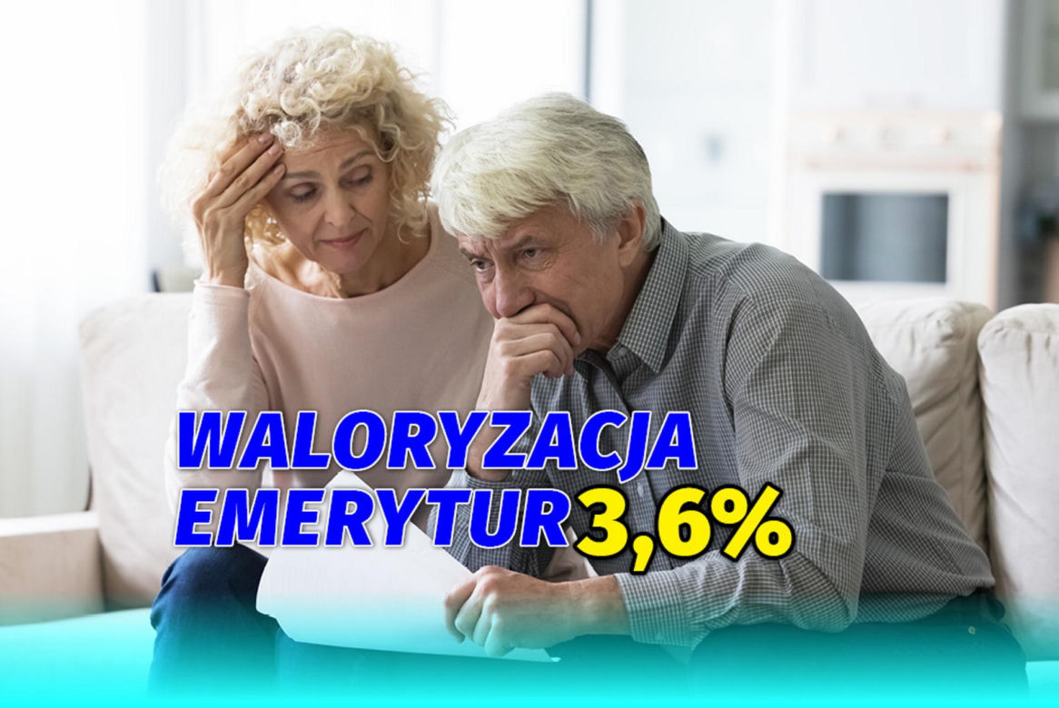 Waloryzacja emerytur 3,6%