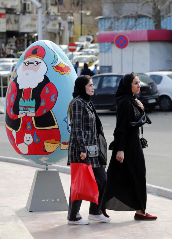 Przygotowania do perskiego Nowego Roku „Nowruz” w Teheranie