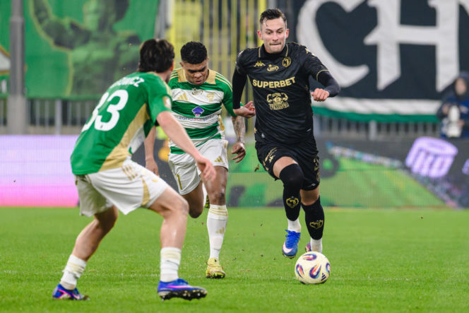 Lechia Gdańsk - Jagiellonia Białystok: Zdjęcia kibiców i zawodników z meczu 24. kolejki PKO BP Ekstraklasy