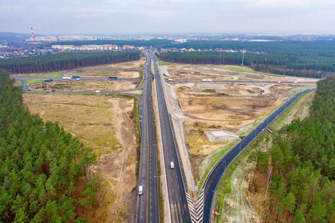 Przebudowa węzła Kijewo - luty 2021