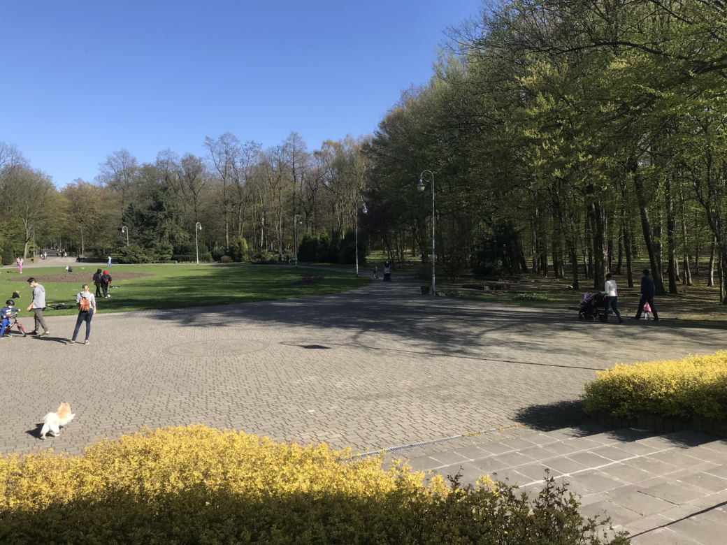 Katowice: Tłumy w Parku Kościuszki. Mieszkańcy ruszyli na spacery