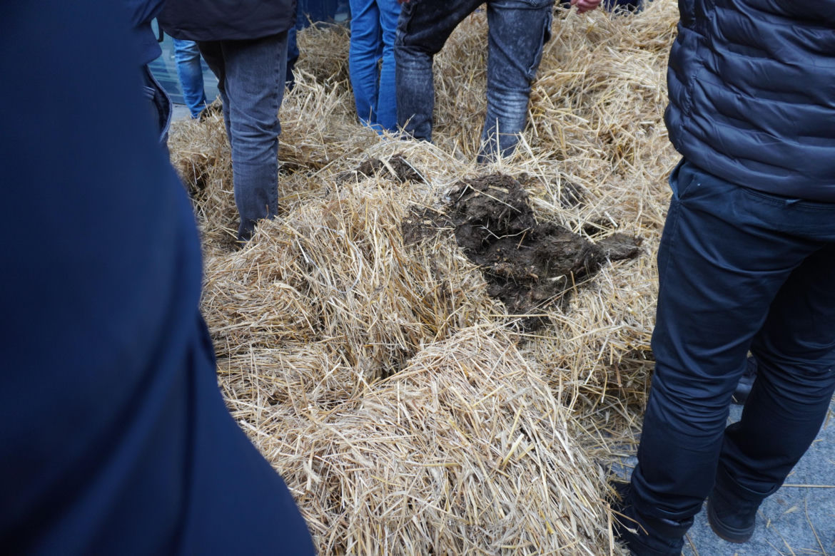 Protest rolników w Białymstoku. Przemarsz ulicami miasta 4 marca