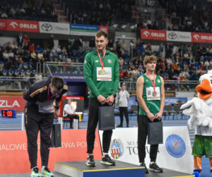 Halowe mistrzostwa Polski w Kujawsko-Pomorskiej Arenie Toruń. Zdjęcia kibiców i zawodników